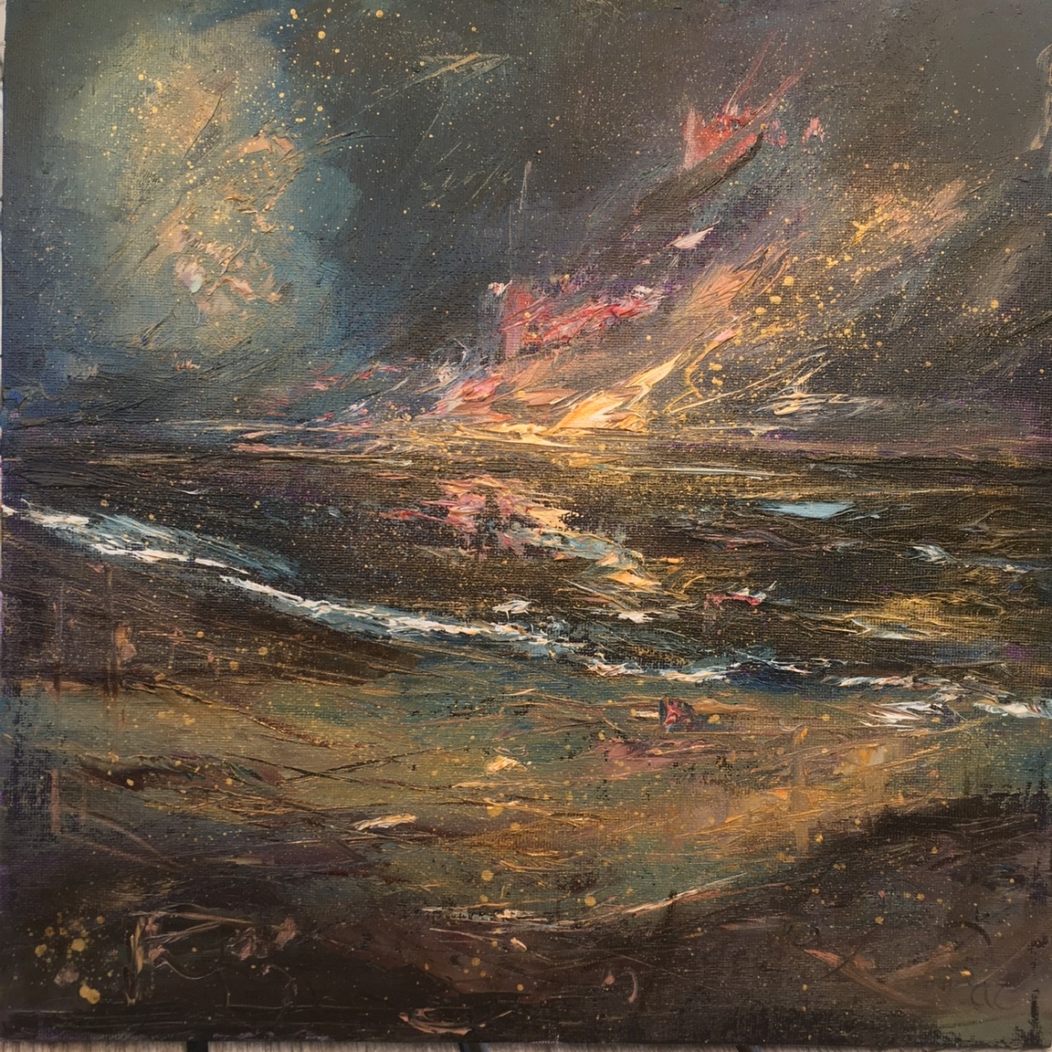 Dusk falling, oil painting by Anna Cumming